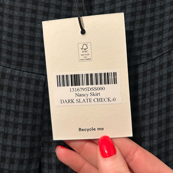 NWT Reformation Nancy Maxi Skirt in Dark Slate | Size 0 | New With Tags - Picture 9 of 12